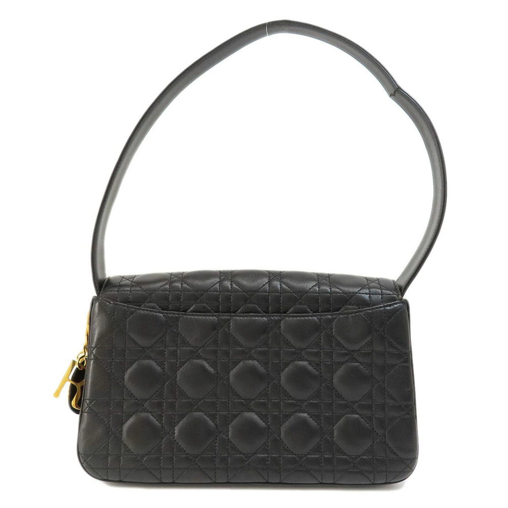 Dior Bag Shoulder Lambskin Lady Christian Black